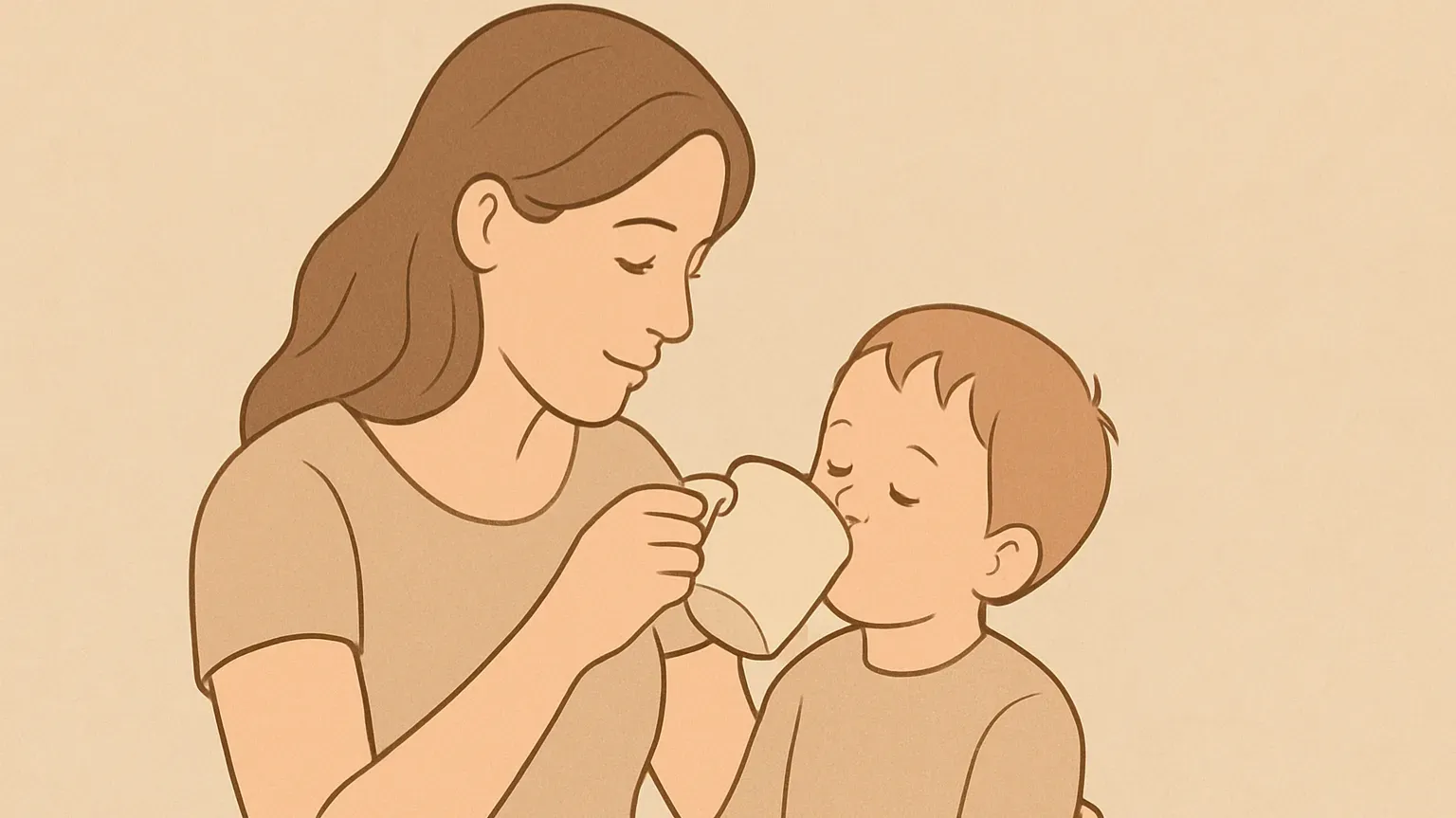 Как научить ребенка пить из чашки